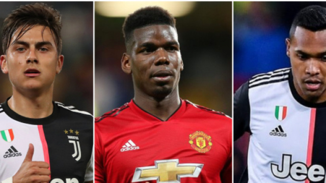 Paulo Dybala, Paul Pogba e Alex Sandro (Foto: metro.co.uk; eurosport.co.uk)