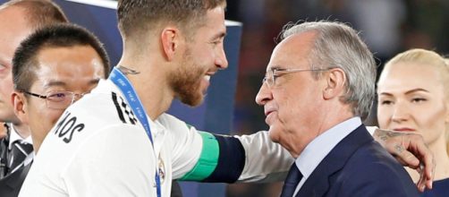 Bronca entre Sergio Ramos y Florentino P&eacute;rez