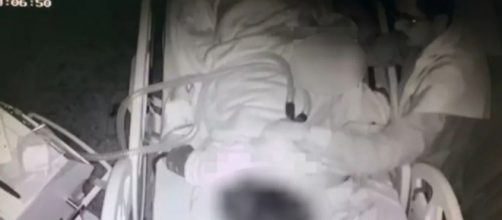 Imagens das c&acirc;meras da UTI mostraram o momento do abuso. (Divulga&ccedil;&atilde;o/Pol&iacute;cia Civil)