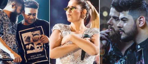 Mar&iacute;lia j&aacute; n&atilde;o faz h&aacute; meses as famosas "dobras". (Reprodu&ccedil;&atilde;o/Instagram/@henriqueejuliano/@mariliamendoncacantora/@zenetoecristiano)