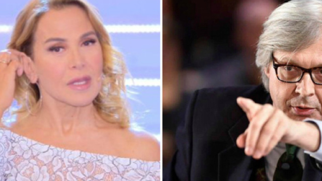 Live, duro botta e risposta tra Barbara D'Urso e Vittorio Sgarbi: 'Stai zitto, capra'.