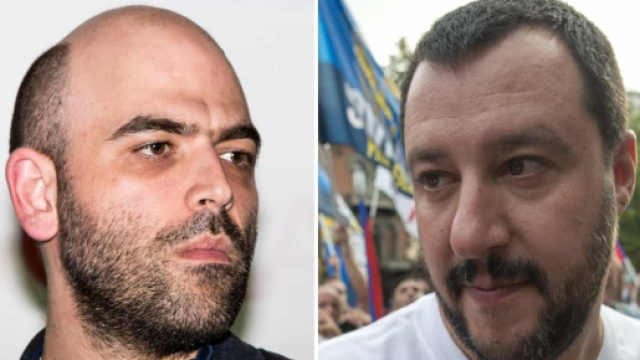 Salvini: 'Un bacione a Saviano. Stiamo rivedendo i criteri per l'assegnazione delle scorte'