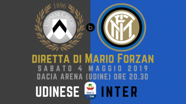 Diretta Serie A: Udinese - Inter dalla Dacia Arena