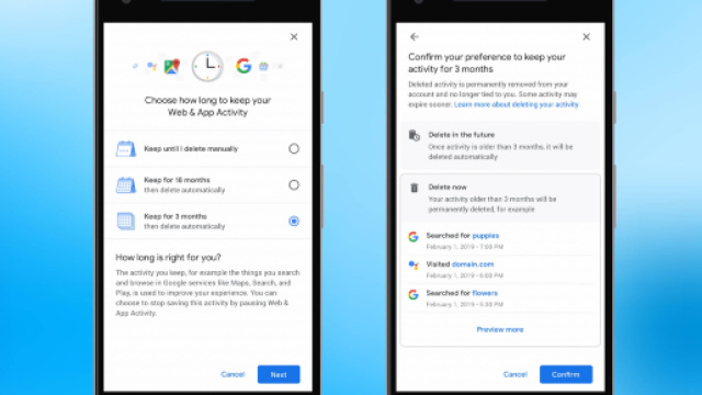 Google, presto disponibile auto-cancellazione dati