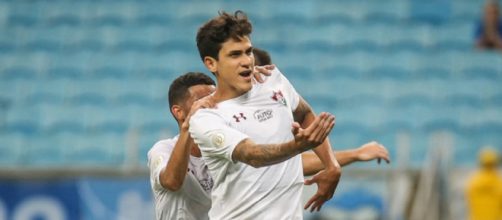 Pedro entrou no segundo tempo e teve participa&ccedil;&atilde;o direta na virada do Flu em Porto Alegre (Divulga&ccedil;&atilde;o/Lucas Mer&ccedil;on/Fluminense FC)