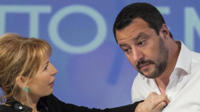 Lilli Gruber contro Matteo Salvini sul caso Fazio