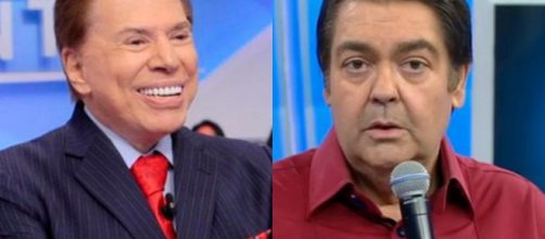 Silvio Santos e Faust&atilde;o. (Arquivo Blasting News)