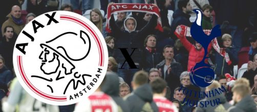 Ajax x Tottenham ter&aacute; transmiss&atilde;o ao vivo na TV e na internet, nesta quarta (8) &agrave;s 16h. (Fotomontagem)