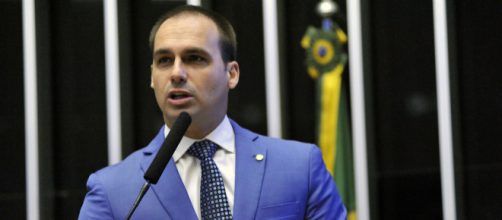 Eduardo Bolsonaro sai em defesa de Olavo de Carvalho. (Divulga&ccedil;&atilde;o/Alex Ferreira/C&acirc;mara dos Deputados)