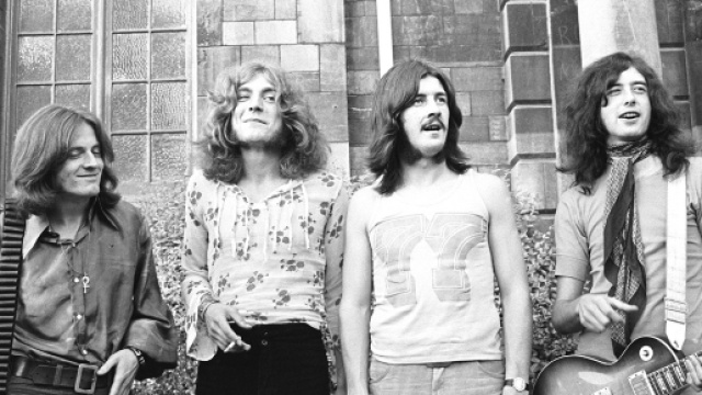 Led Zeppelin: da sinistra John Paul Jones, Robert Plant, John Bonham e Jimmy Page