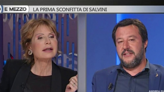 Scontro tra Lilli Gruber e Matteo Salvini a Otto e Mezzo