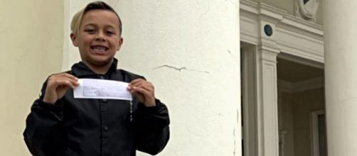 Ryan Kirkpatrick, 9-year-old third-grader, pays school lunch debt for entire class. - [Image source: CBS 17 / YouTube screencap]