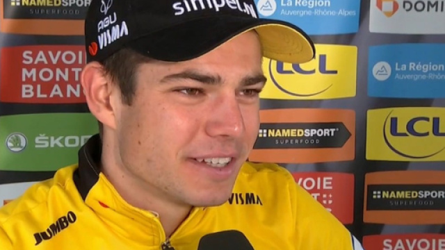 Wout Van Aert, vincitore della quarta tappa al Giro del Delfinato