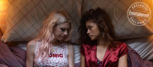 Hunter Scherer (esquerda) e Zendaya em cena de 'Euphoria'. (Divulga&ccedil;&atilde;o HBO)