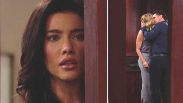 Beautiful, trame: Steffy vede Brooke baciare appassionatamente Bill