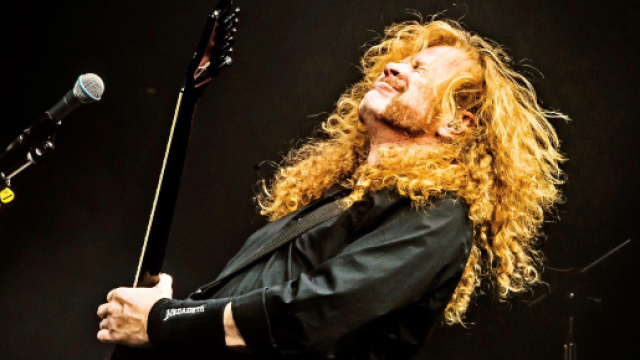 Dave Mustaine sui social annuncia di essere stato colpito da un cancro alla gola. foto - variety.com
