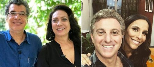 Ex-casais mantiveram uma boa rela&ccedil;&atilde;o ap&oacute;s fim do relacionamento. (Reprodu&ccedil;&atilde;o/ Rede Globo/ Instagram/ @caldeiraodohuck)