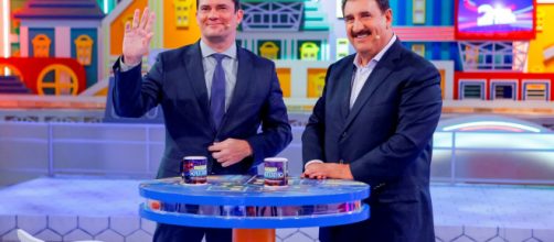 Ministro S&eacute;rgio Moro vai ao Programa do Ratinho para falar sobre os vazamento de conversas da Lava Jato . (SBT/ Reprodu&ccedil;&atilde;o)