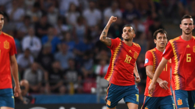 Europeo U21: l'esultanza della Spagna