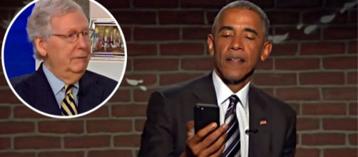 The shock just keeps on coming when Mitch McConnell speaks. - [Image source: Today / Jimmy Kimmel Live / YouTube screencap]