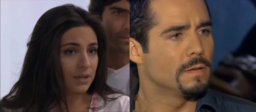 Ana Paula e Gustavo em 'A Que N&atilde;o Podia Amar'. (Reprodu&ccedil;&atilde;o/Televisa)