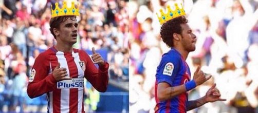 Griezmann e Neymar trocam gentilezas em rede social. (Arquivo Blasting News)