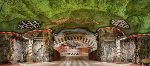 Stockholm's metro is the world's longest art gallery. [Image Julian Herzog/Wikimedia Commons]