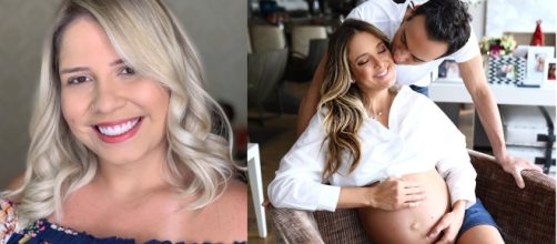 Ticiane Pinheiro e Mar&iacute;lia Mendon&ccedil;a est&atilde;o gr&aacute;vidas. (Reprodu&ccedil;&atilde;o/ Instagram/ @mariliamendoncacantora/ @ticipinheiro)