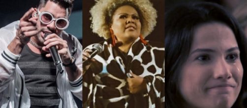 Gabreil Diniz, Deise Cipriano e Gabi Costa. (Fotomontagem)