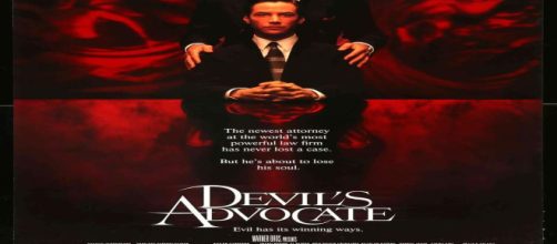 Movie poster for "Devil's Advocate" [Image source: Vintage movie posters]