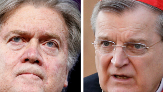 Il cardinale Burke rompe con Steve Bannon e l'Istituto Dignitatis Humanae - FOTO thetablet.co.uk