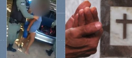 Pai da jovem assassinada preferiu n&atilde;o ter a identidade revelada. (Reprodu&ccedil;&atilde;o/Rede Globo)