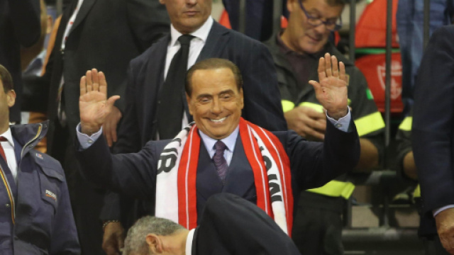 Silvio Berlusconi allo stadio Brianteo
