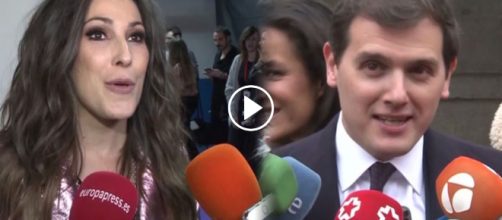 La cantante Mal&uacute; y el l&iacute;der de Cs, Albert Rivera.
