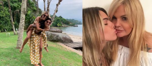 Mulheres que assumiram o relacionamento com outras mulheres. (Reprodu&ccedil;&atilde;o/Instagram/@ludmilla/moniquevansreal)