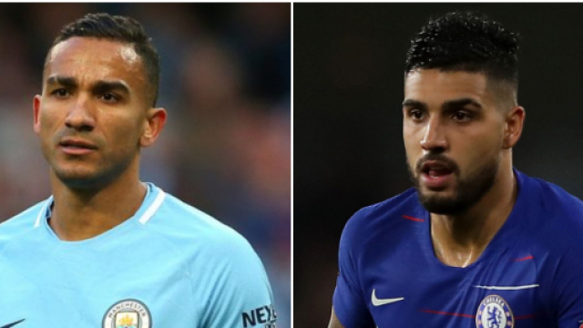 Danilo ed Emerson Palmieri (foto: skysports.com; sports.yahoo.com)