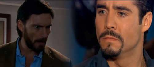 Bruno e Gustavo em 'A Que N&atilde;o Podia Amar'. (Reprodu&ccedil;&atilde;o/Televisa)