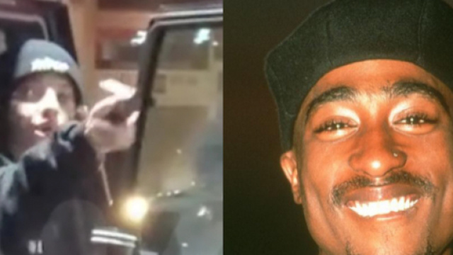 Lil Xan a sinistra, Tupac a destra.