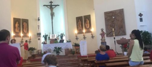 Interrior de la Parroquia de Benajarafe (V&eacute;lez-M&aacute;laga).