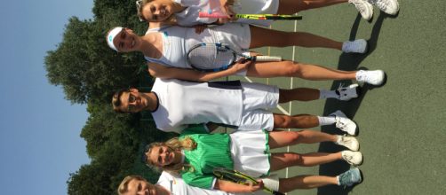 Organiser Ben Stannard, Sabrina Stocker, Miles Bugby, Naomy Broady, Amelia Mist. Image credit: Lynn Carratt