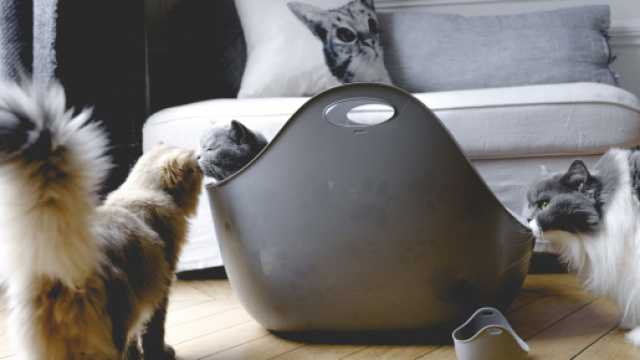 Bac &agrave; liti&egrave;re design et poubelle magique anti-odeurs - LITTERLOCKER - vanessapouzet.com