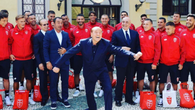 Il Monza a Villa Gernetto da Berlusconi