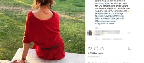 Emma Garc&iacute;a muestra su tatuaje m&aacute;s desconocido y m&aacute;s significativo