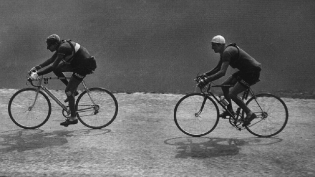Fausto Coppi e Gino Bartali nel Tour de France del 1949
