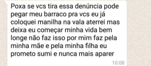 Na troca de mensagens, suspeito ofereceu casa. (Reprodu&ccedil;&atilde;o)