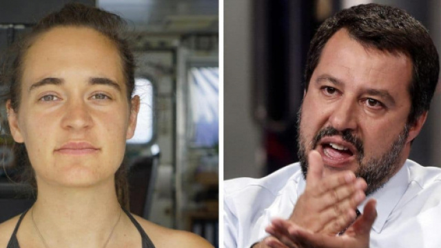 Scontro ancora aperto tra Carola Rackete e Matteo Salvini