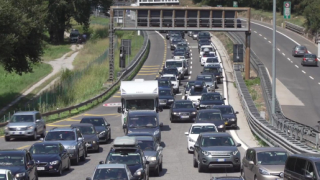 Traffico in autostrada per le vacanze estive
