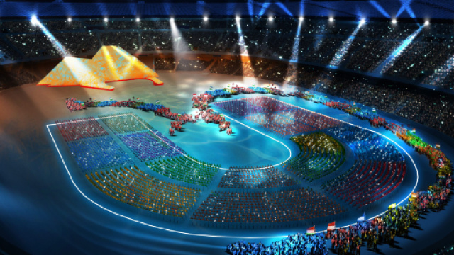 Universiadi 2019, il San Paolo durante la cerimonia inaugurale via fanpage.it