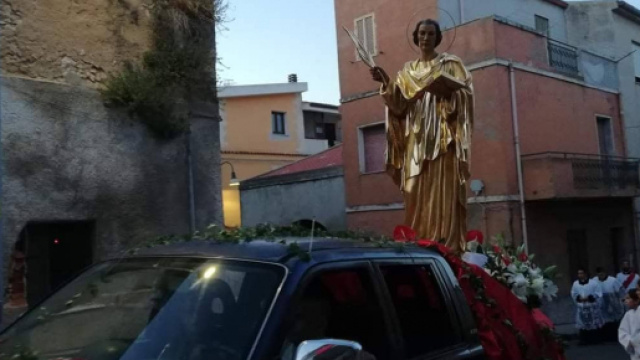 Simulacro di San Pantaleo in processione - Fonte: Pietro Serra