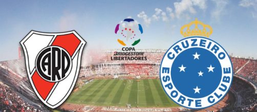 River Plate x Cruzeiro ao vivo no SporTV. (Fotomontagem)